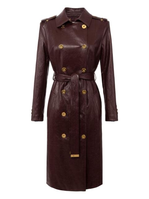 ELISABETTA FRANCHI belted double-breasted coat