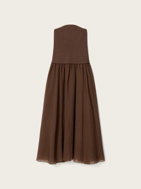 ALLSAINTS TEGAN HYBRID BODYCON MAXI DRESS