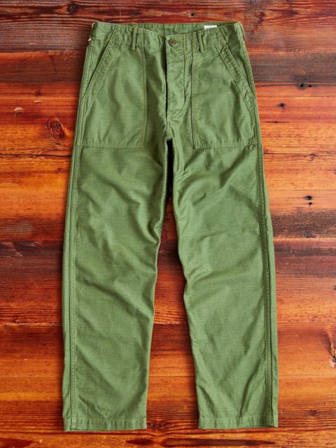 orSlow Straight Fit Fatigue Pants in Army