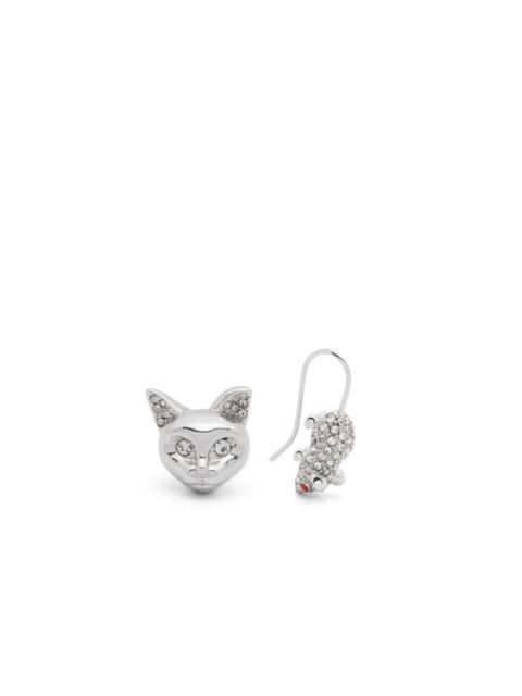 cat and mouse earrings