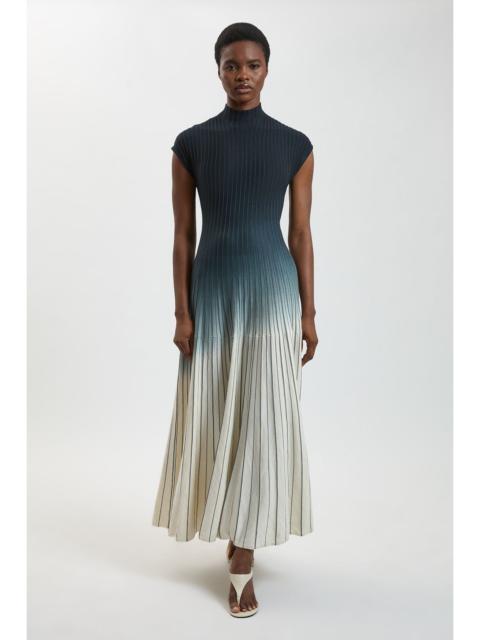 KAREN MILLEN Petite Dip Dye Detail Long Sleeve Knitted Maxi Dress
