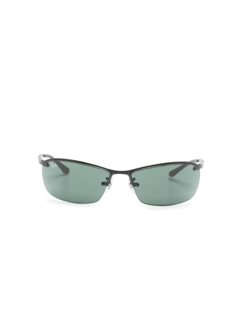 Ray-Ban logo-plaque shield-frame sunglasses
