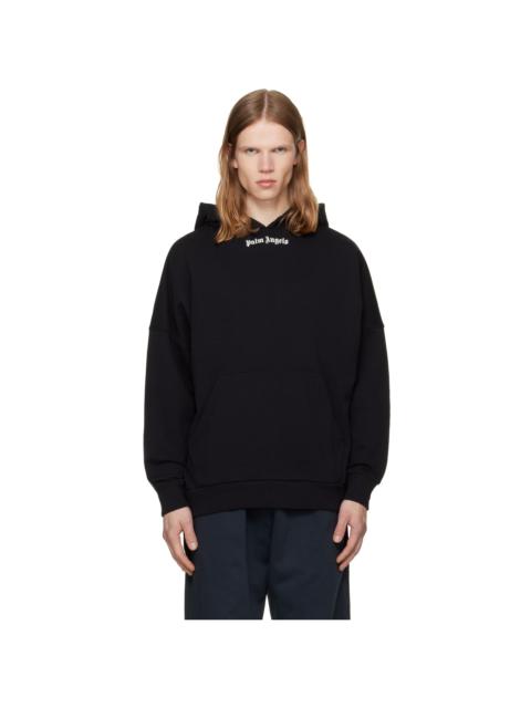 Palm Angels Black Classic Logo Over Hoodie