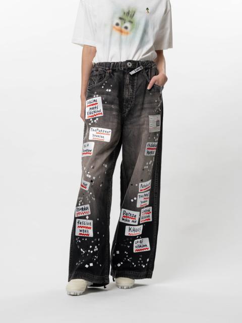 Maison MIHARAYASUHIRO Embellished Sticker Denim Pants