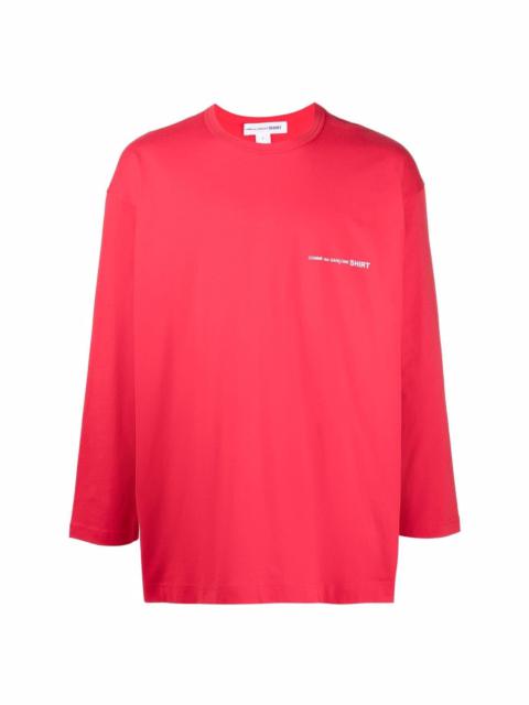 Comme des Garçons SHIRT chest logo-print jumper