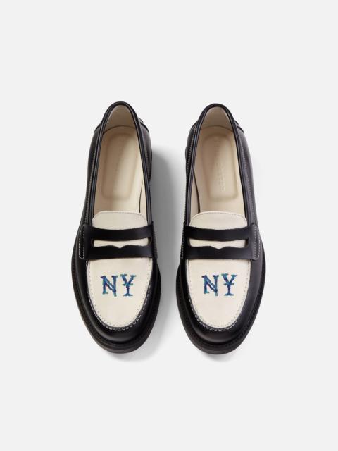 DUKE + DEXTER Wilde NY Black + White Penny Loafer - Women's