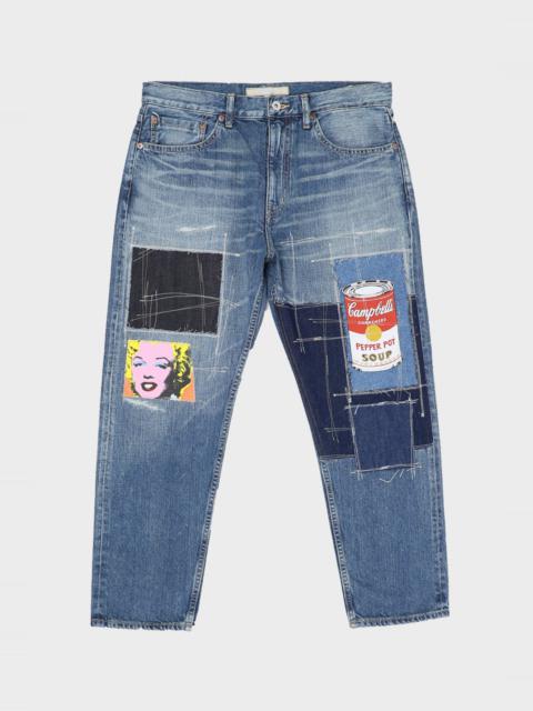 Junya Watanabe MAN ANDY WARHOL PATCHWORK DENIM - INDIGO