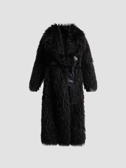 KOBI HALPERIN Women's Kallie Faux-Fur Belted Coat - Black