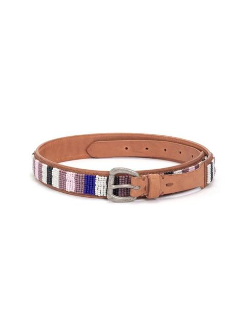 visvim BEADS BELT 30MM NATURAL