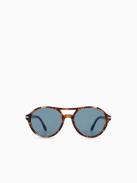 GIORGIO ARMANI MEN’S ROUND SUNGLASSES