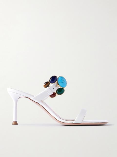 Gianvito Rossi 70 Embellished Leather Sandals