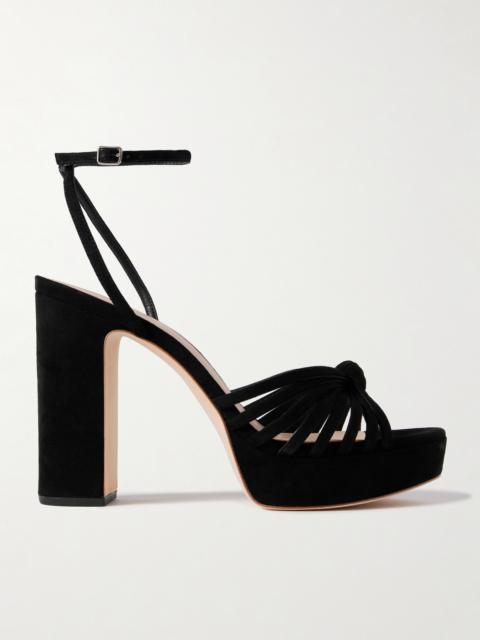 LOEFFLER RANDALL Rivka Knotted Suede Sandals