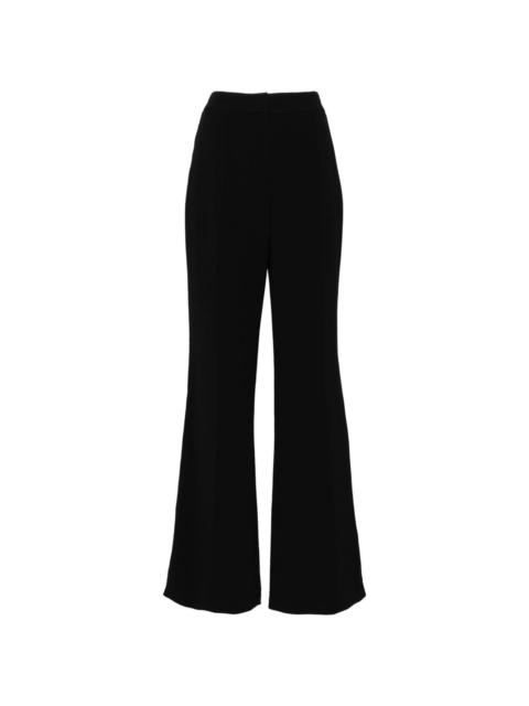 ELIE SAAB topstitch crepe trousers