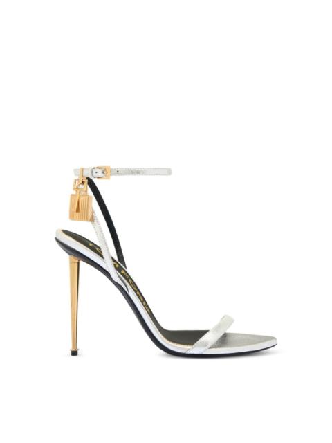 TOM FORD Padlock leather heel sandals