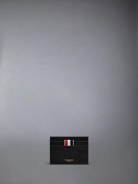 Thom Browne PEBBLE GRAIN GOOSE EMBROIDERY SINGLE CARD HOLDER