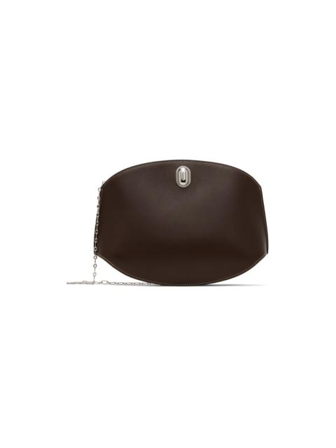 SAVETTE Brown Tondo Chain Crossbody Bag