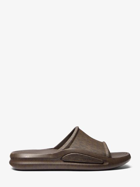 MICHAEL KORS Griffin Signature Logo Slide Sandal