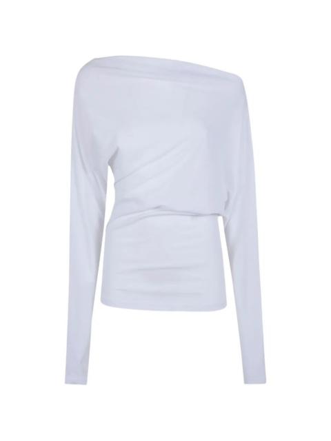 Ann Demeulemeester Roos Bias Cut Drop Shoulder Top