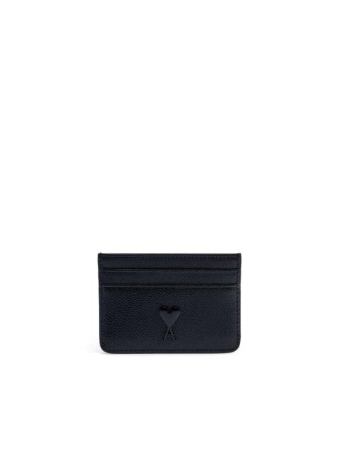 AMI Paris logo-plaque leather cardholder