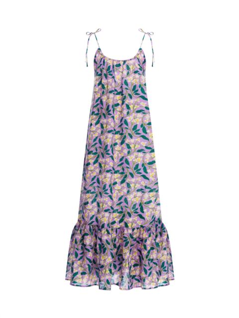 Agua by Agua Bendita Bossa Dos Gardenias Lila Maxi Dress
