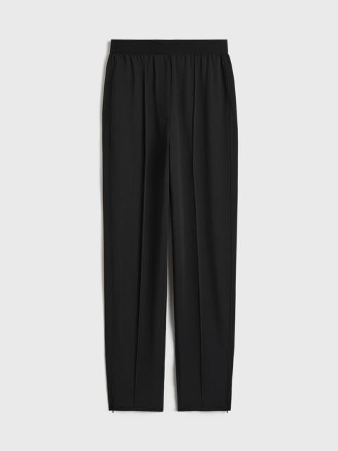 Elastic-waist lounge trousers black