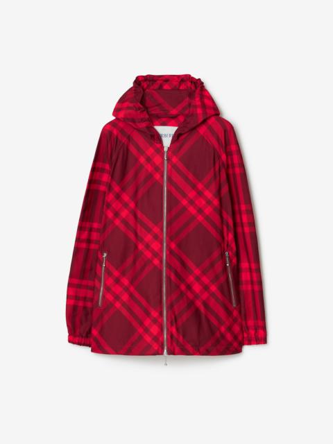 Burberry Check Nylon Hooded Jacket