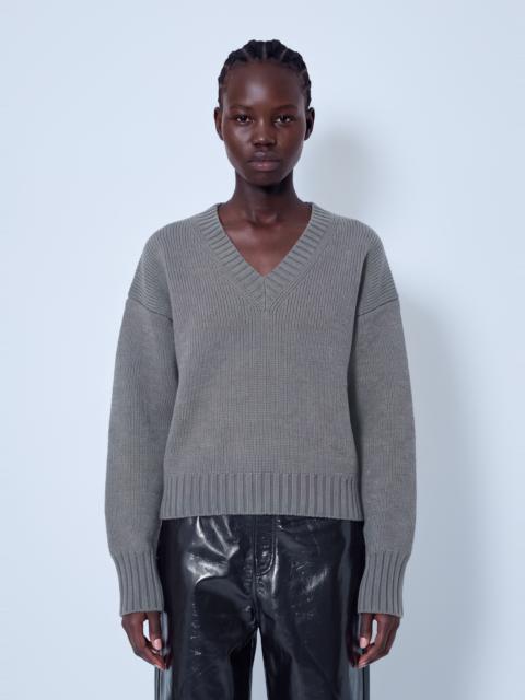 RÓHE Sculptural Compact V-Neck Sweater