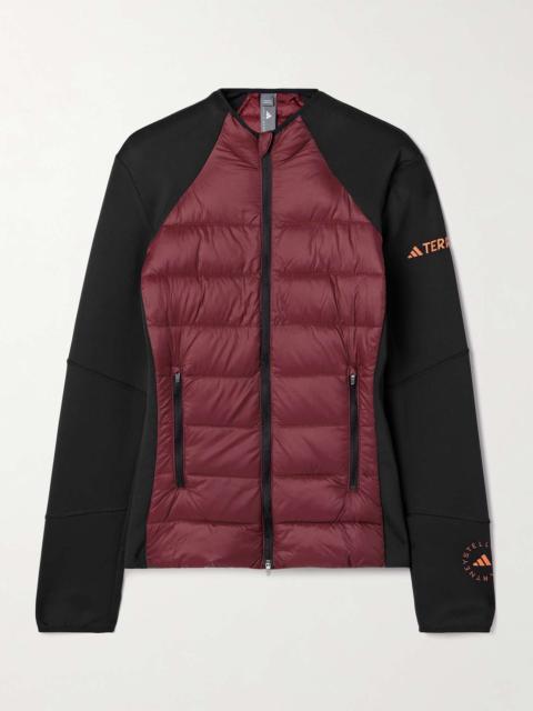 adidas + TERREX TrueNature quilted recycled-shell and tech-jersey jacket