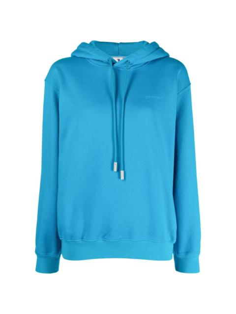 Off-White diagonal-stripe drawstring hoodie