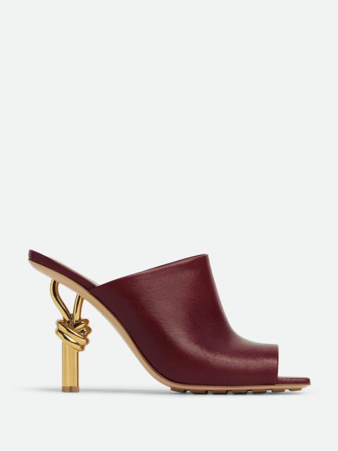 Bottega Veneta Orange Nappa Leather Knot Mules | italist