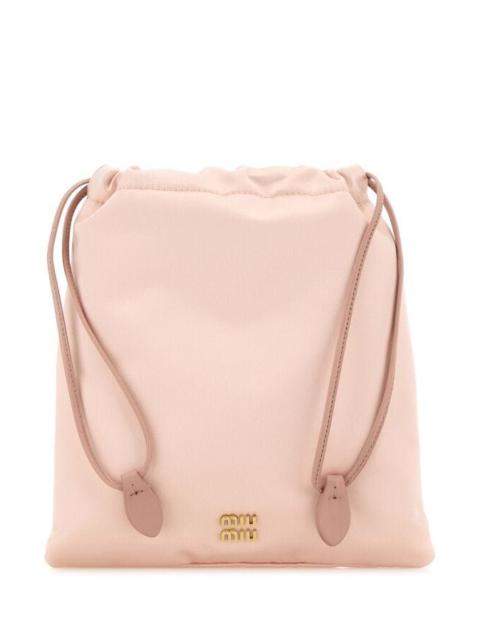 Miu Miu Miu Miu Women Powder Pink Satin Pouch