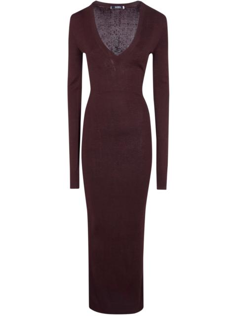 entire studios Long Sleeve V Neck Midi