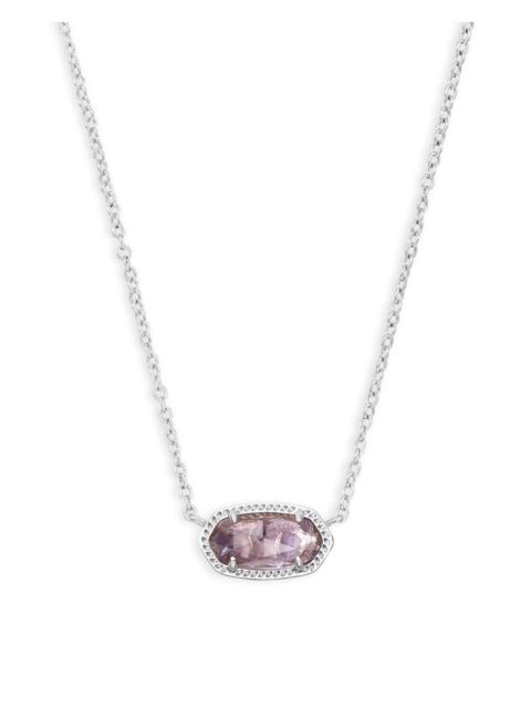 KENDRA SCOTT Elisa Gold Pendant Necklace in Amethyst