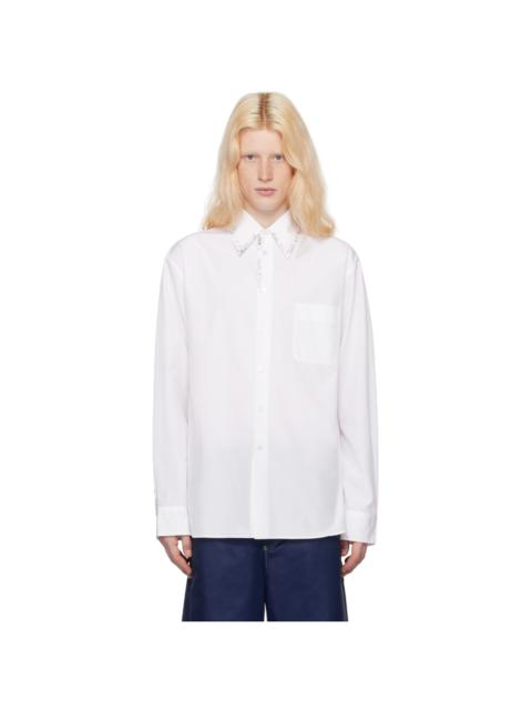 Marni White Beaded Shirt