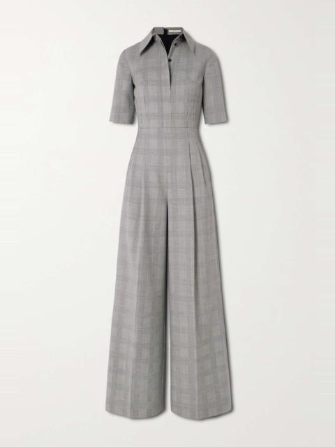 EMILIA WICKSTEAD Elas Prince of Wales checked wool jumpsuit