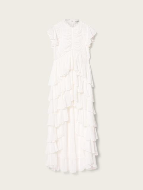 ALLSAINTS SHAELA RUFFLED MAXI DRESS