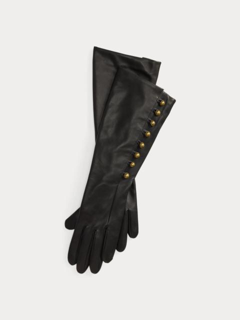 Polo Ralph Lauren Buttoned-Placket Sheepskin Gloves
