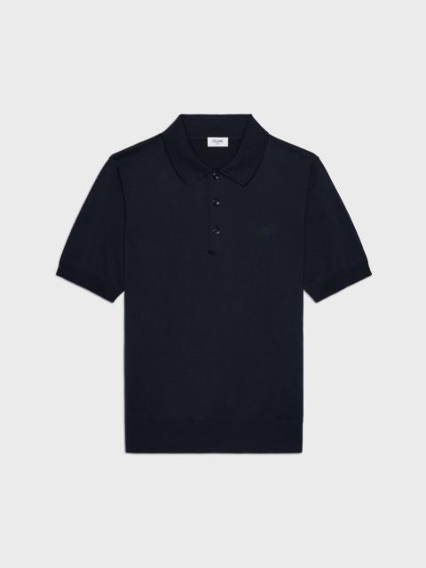 CELINE POLO SWEATER IN FINE SILK AND COTTON