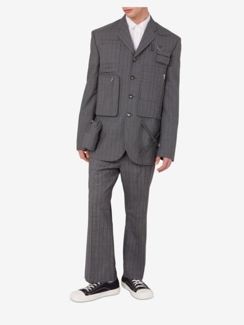 Moschino OFFICE INSPIRATION WOOL PINSTRIPE JACKET
