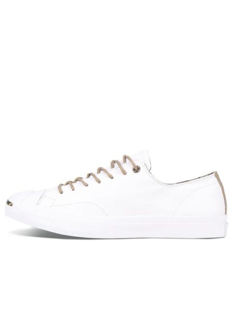 Converse Jack Purcell Wear-resistant Non-Slip Low Tops Casual Skateboarding Shoes Unisex White 16021