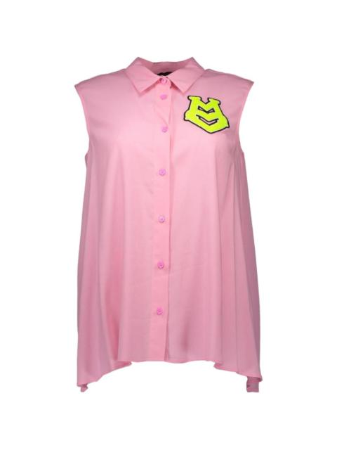 Moschino graphic-patch sleeveless shirt