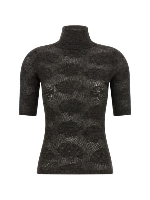Brunello Cucinelli openwork short-sleeve sweater