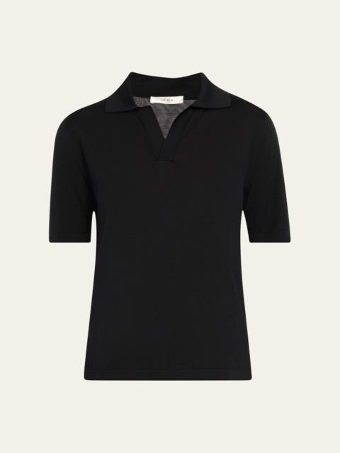 The Row Julianna Silk Polo Shirt