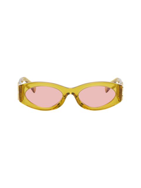 Miu Miu Orange Miu Glimpse Sunglasses