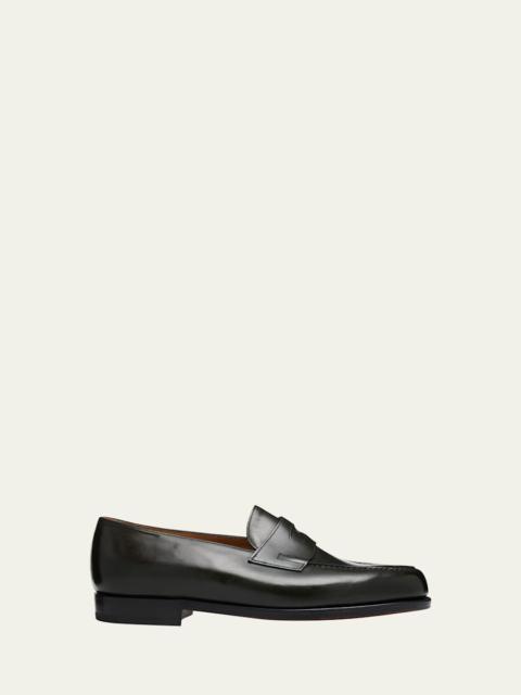 John Lobb Men's Lopez Calf Leather Penny Loafers
