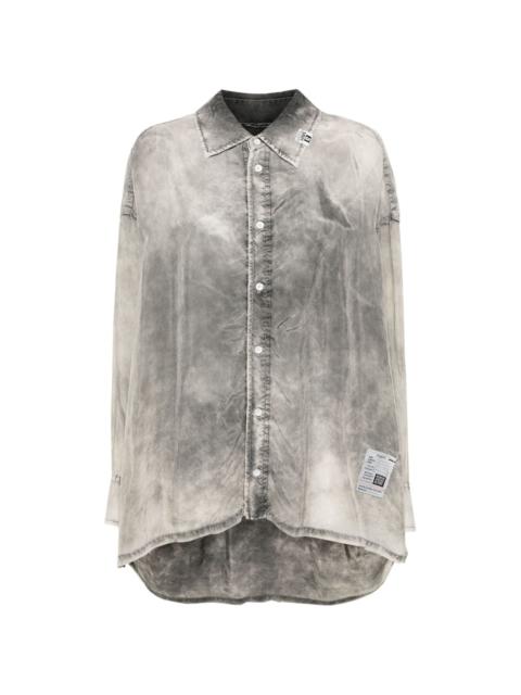 Maison MIHARAYASUHIRO drop-shoulder acid-wash shirt