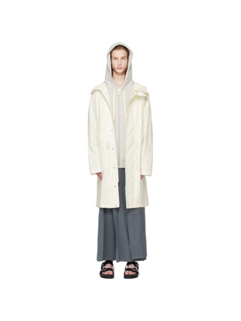 Jil Sander Off-White Drawstring Parka