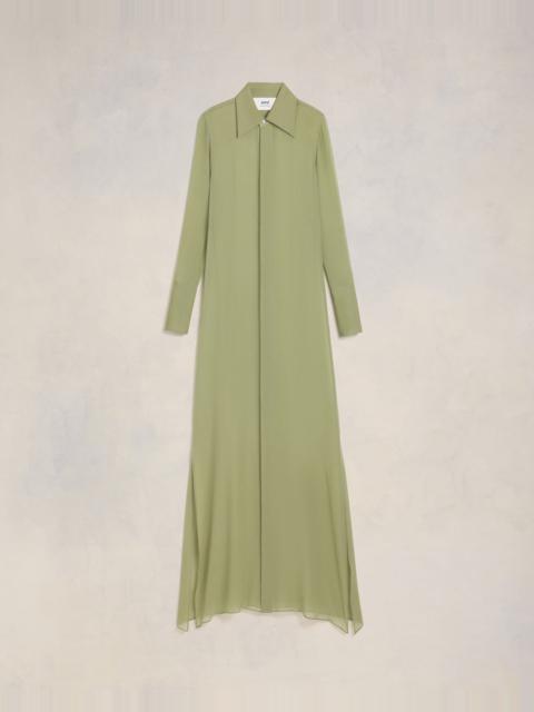 AMI Paris LONG DRESS WITH COLLAR SHIRT