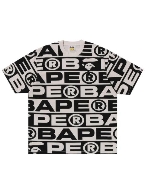 A BATHING APE® BAPE Lux Sport Pattern Oversized Tee 'Ivory'