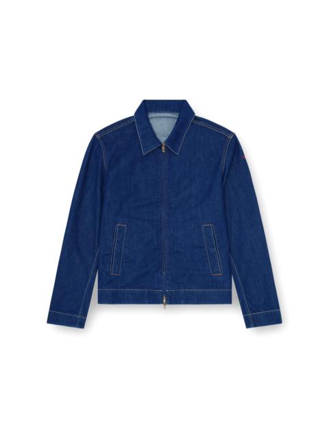Diesel COACH JACKET IN RINSE DENIM